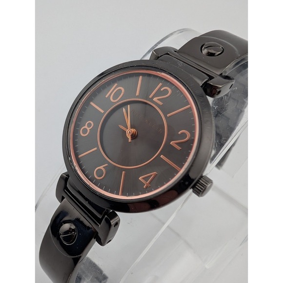 Anne Klein Watch Women 28mm Case Black 6.5" Band AK/2023 New Battery - Picture 2 of 8